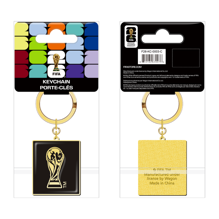 Porte-clés carré Trophée FIFA