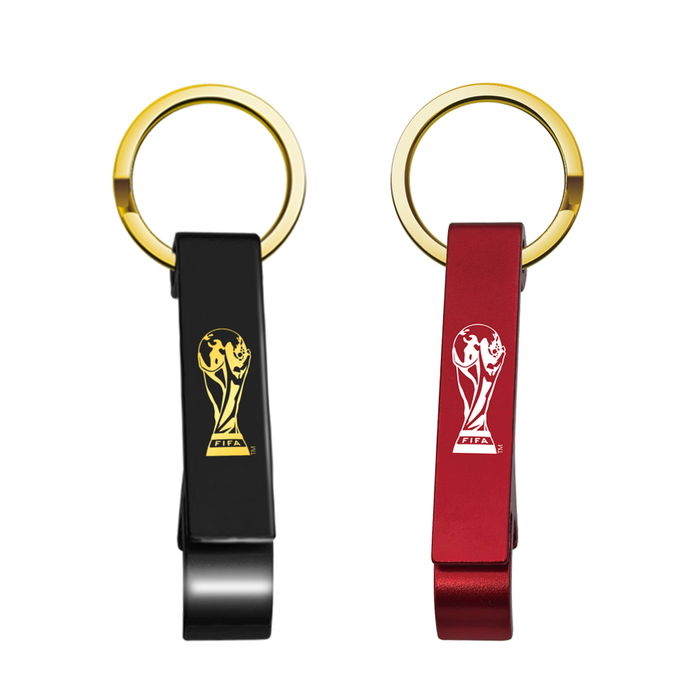 FIFA 2026 Keychain Set Bottle Opener And 2D Trophy Black & Red