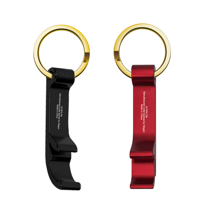 FIFA 2026 Keychain Set Bottle Opener And 2D Trophy Black & Red