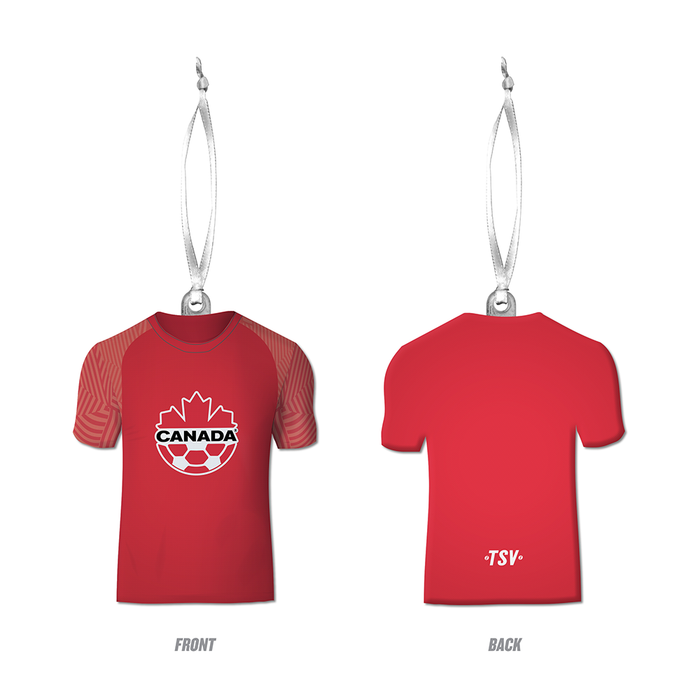 Canada Soccer Jersey Ornament