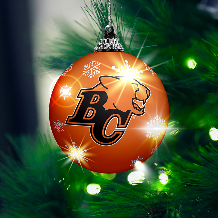 CFL BC Lions Light-Up Ornament 2-Pack