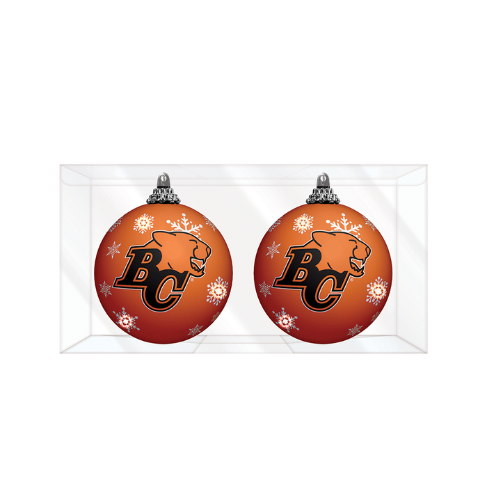 CFL BC Lions Light-Up Ornament 2-Pack