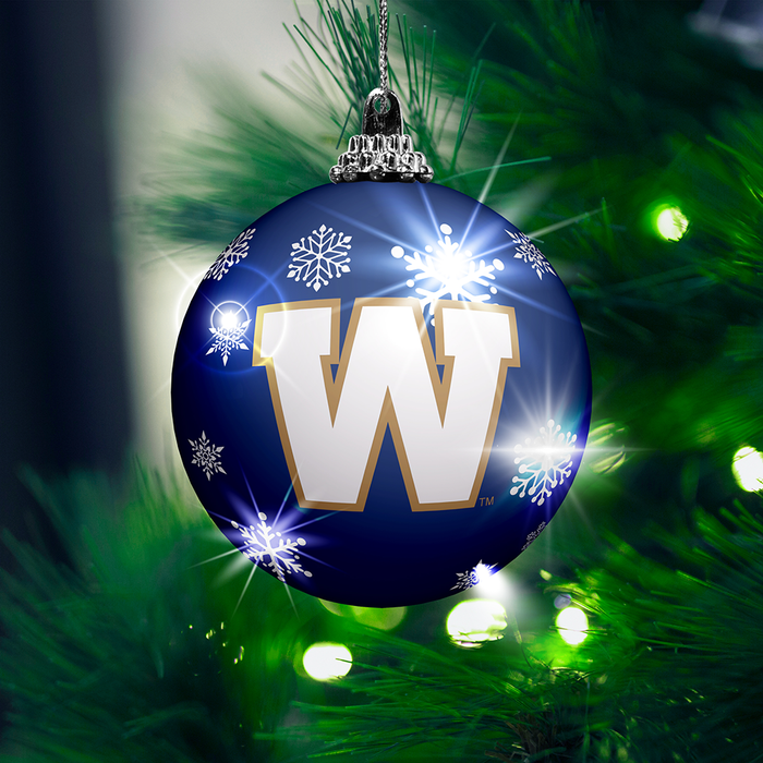 Lot de 2 décorations lumineuses des Blue Bombers de Winnipeg de la LCF