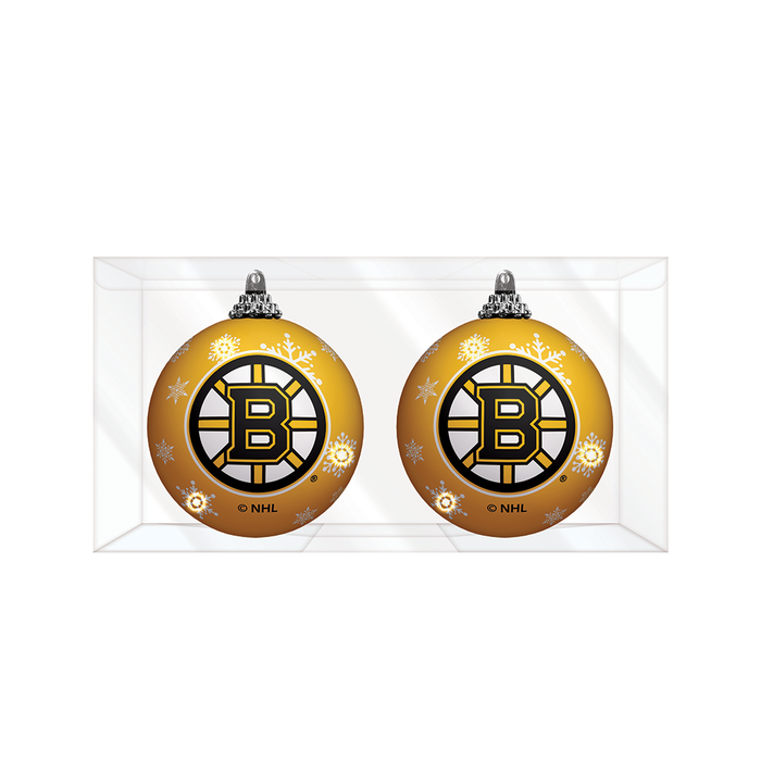 NHL Boston Bruins Light-Up Ornament 2-Pack