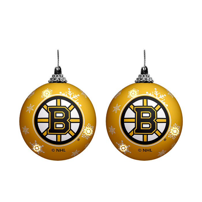 NHL Boston Bruins Light-Up Ornament 2-Pack