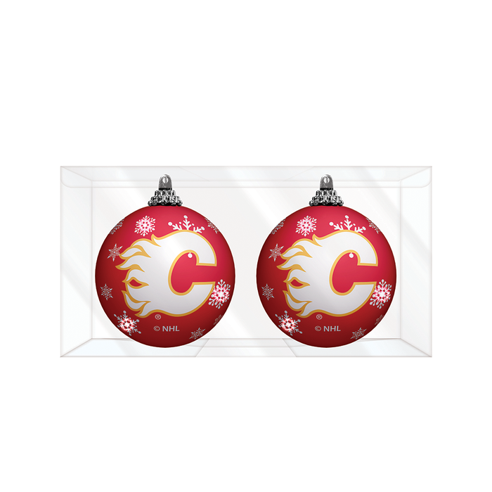 NHL Calgary Flames Light-Up Ornament 2-Pack
