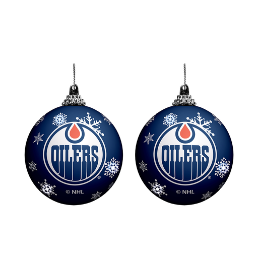 NHL Edmonton Oilers Light-Up Ornament 2-Pack