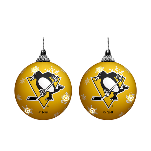 NHL Pittsburgh Penguins Light-Up Ornament 2-Pack