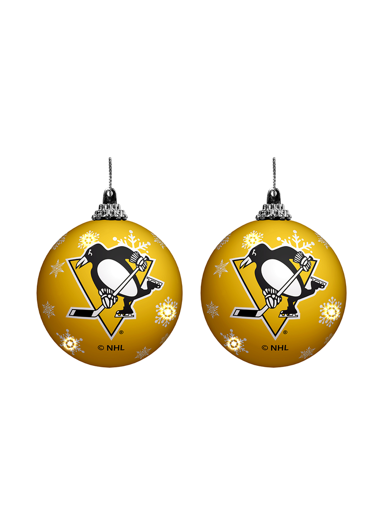 NHL Pittsburgh Penguins Light-Up Ornament 2-Pack