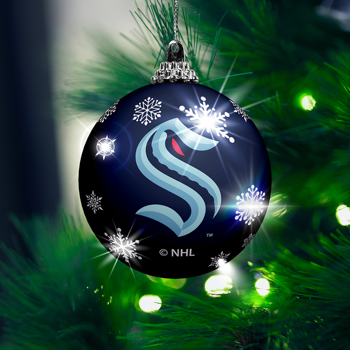 NHL Seattle Kraken Light-Up Ornament 2-Pack