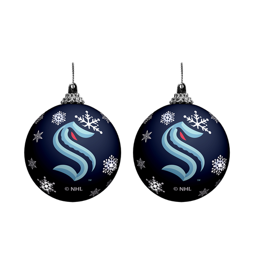 NHL Seattle Kraken Light-Up Ornament 2-Pack