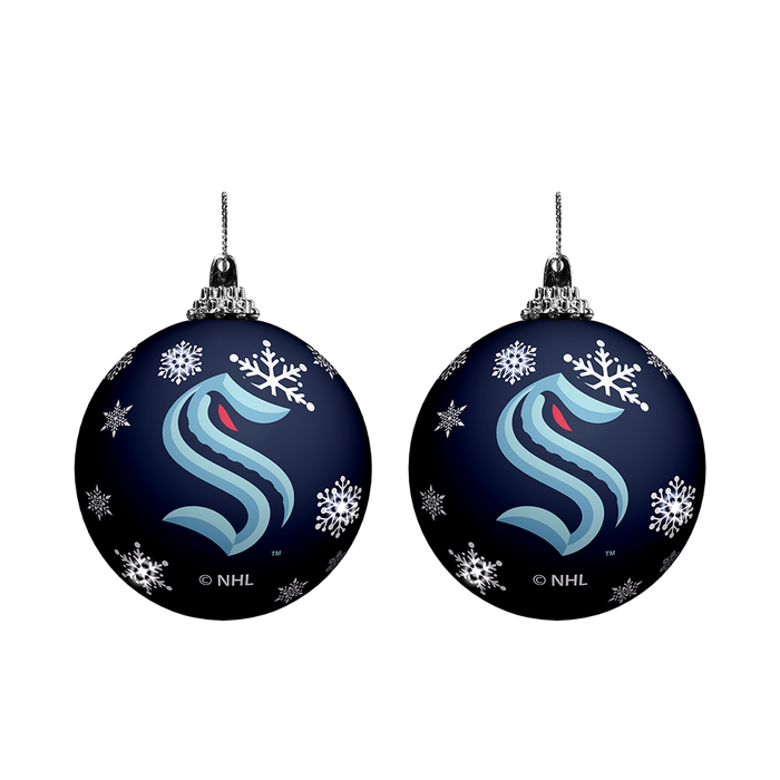 NHL Seattle Kraken Light-Up Ornament 2-Pack