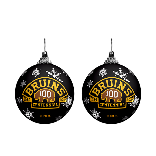 NHL Boston Bruins Centennial Light-Up Ornament 2-Pack