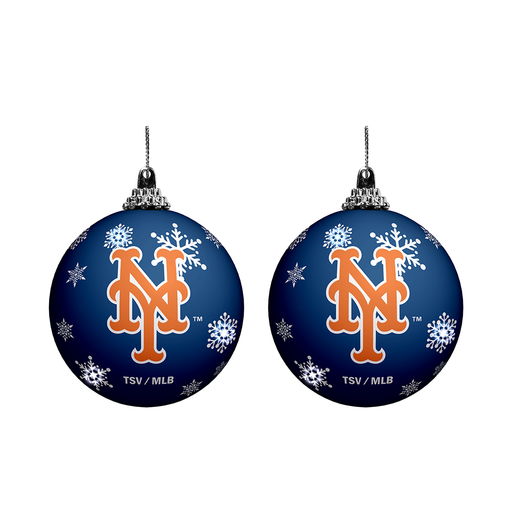 MLB New York Mets Light-Up Ornament 2-Pack