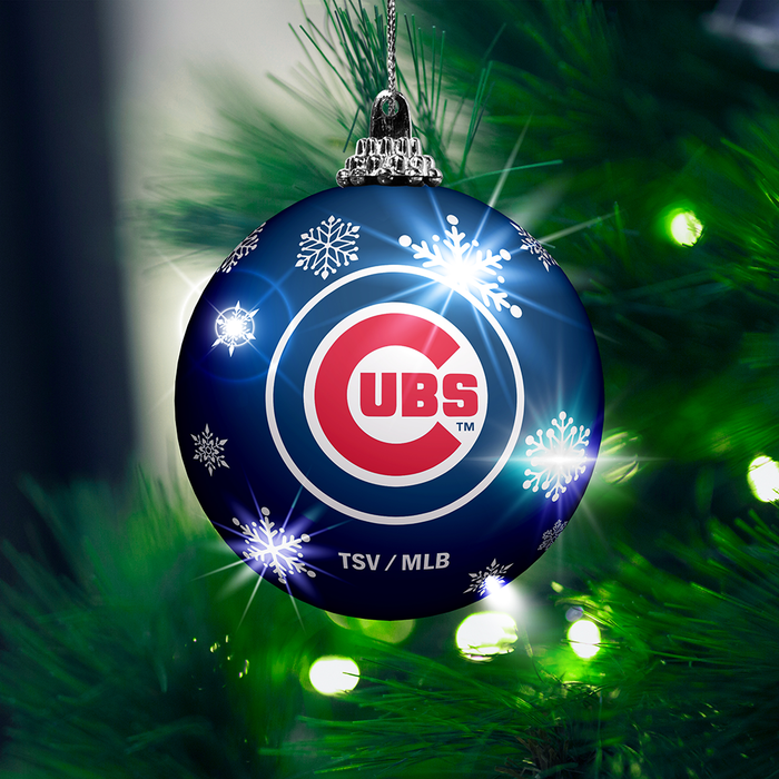 Lot de 2 décorations lumineuses MLB des Cubs de Chicago