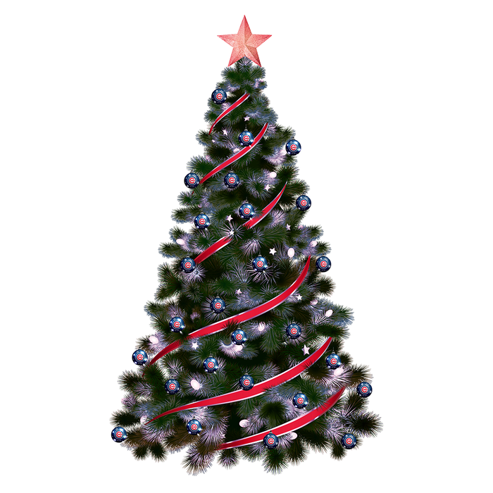 Lot de 2 décorations lumineuses MLB des Cubs de Chicago