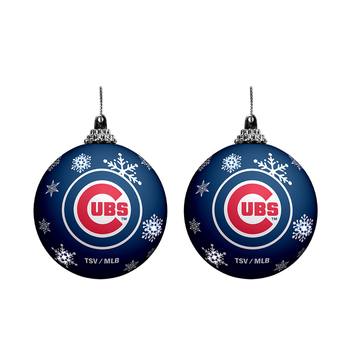 MLB Chicago Cubs Light-Up Ornament 2-Pack
