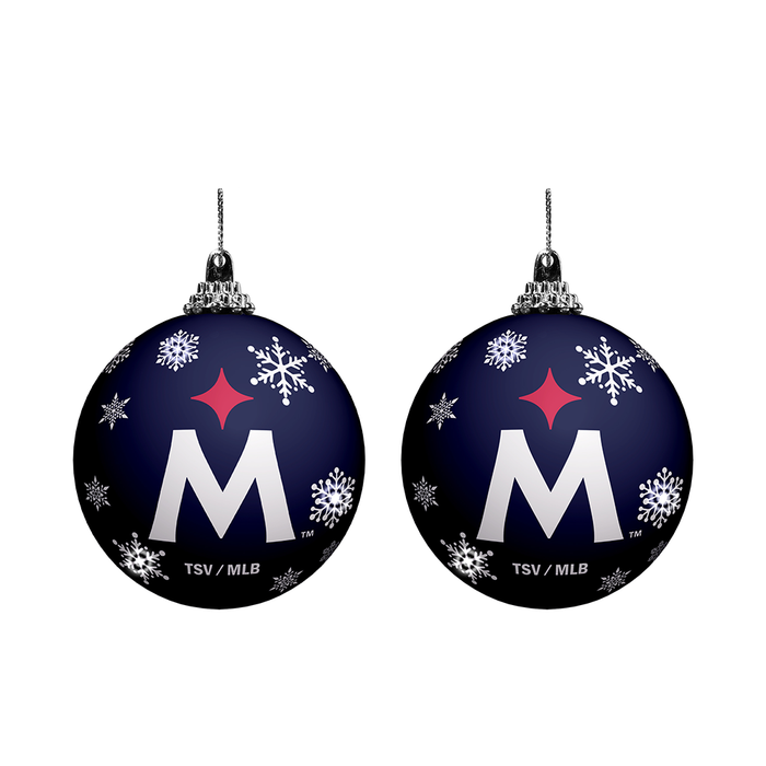 MLB Minnesota Twins Light-Up Ornament 2-Pack