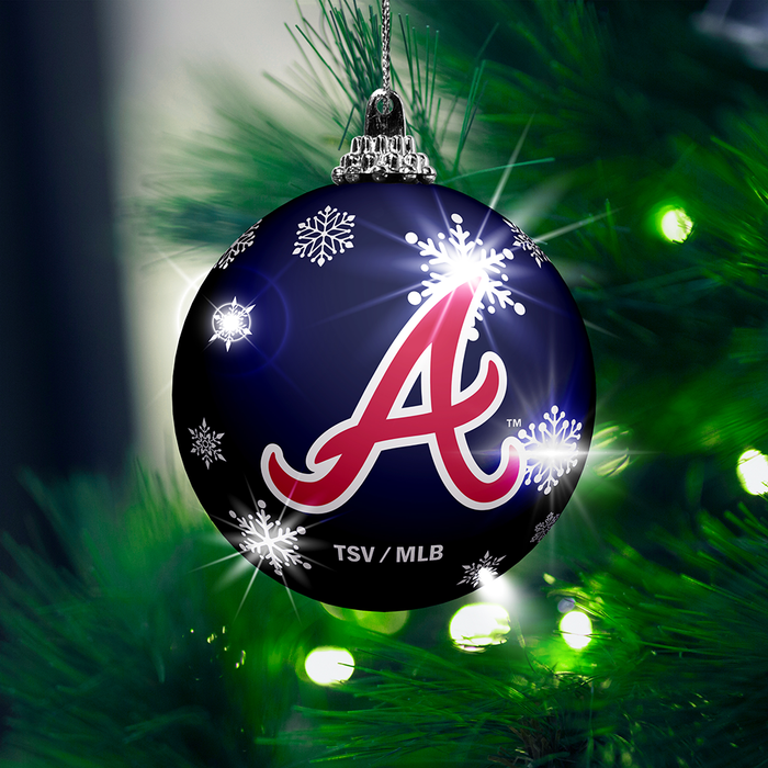 MLB Atlanta Braves Light-Up Ornament 2-Pack