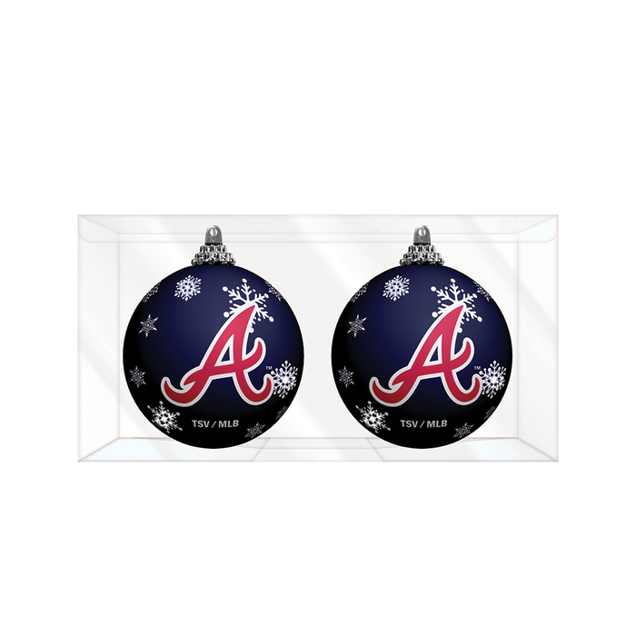 MLB Atlanta Braves Light-Up Ornament 2-Pack