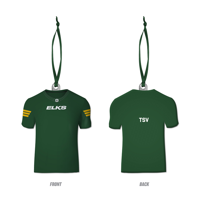 CFL Edmonton Elks Jersey Ornament
