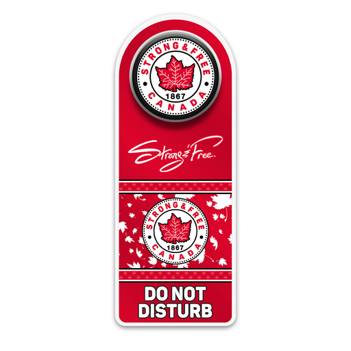 Strong and Free Canada Door Hanger with Puck Set