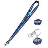 Fan pack set Lanyard, Keychain & Lapel Pin NHL 4 Nations Face-off 2025