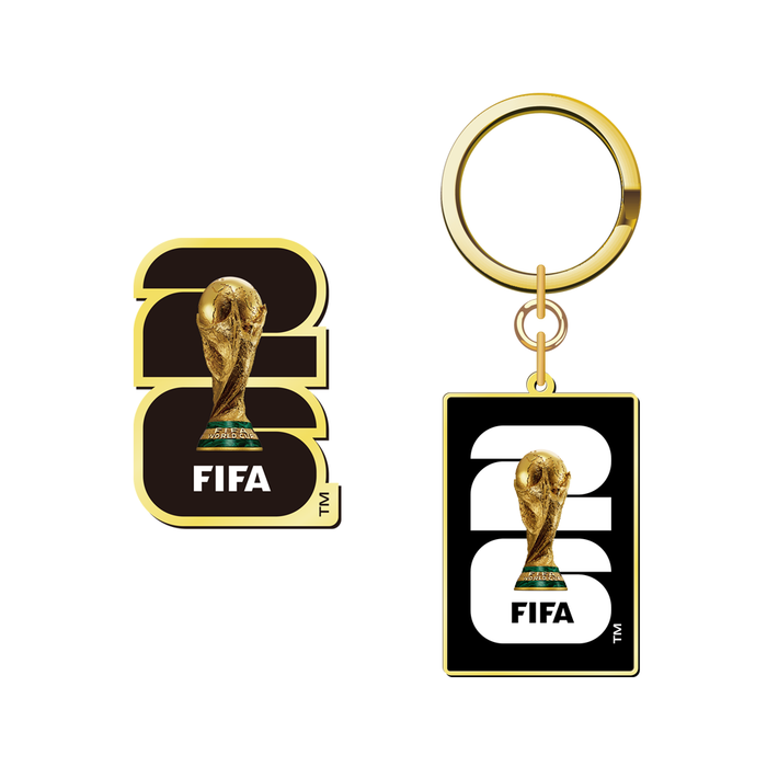 FIFA 2026 Keychain Set 2D Official Emblem And Label Pin