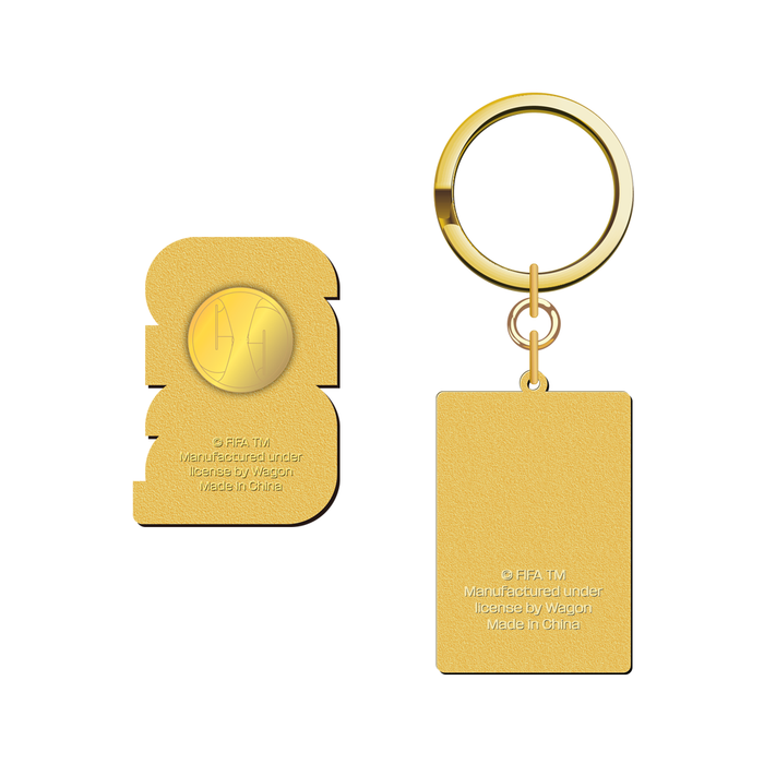 FIFA 2026 Keychain Set 2D Official Emblem And Label Pin