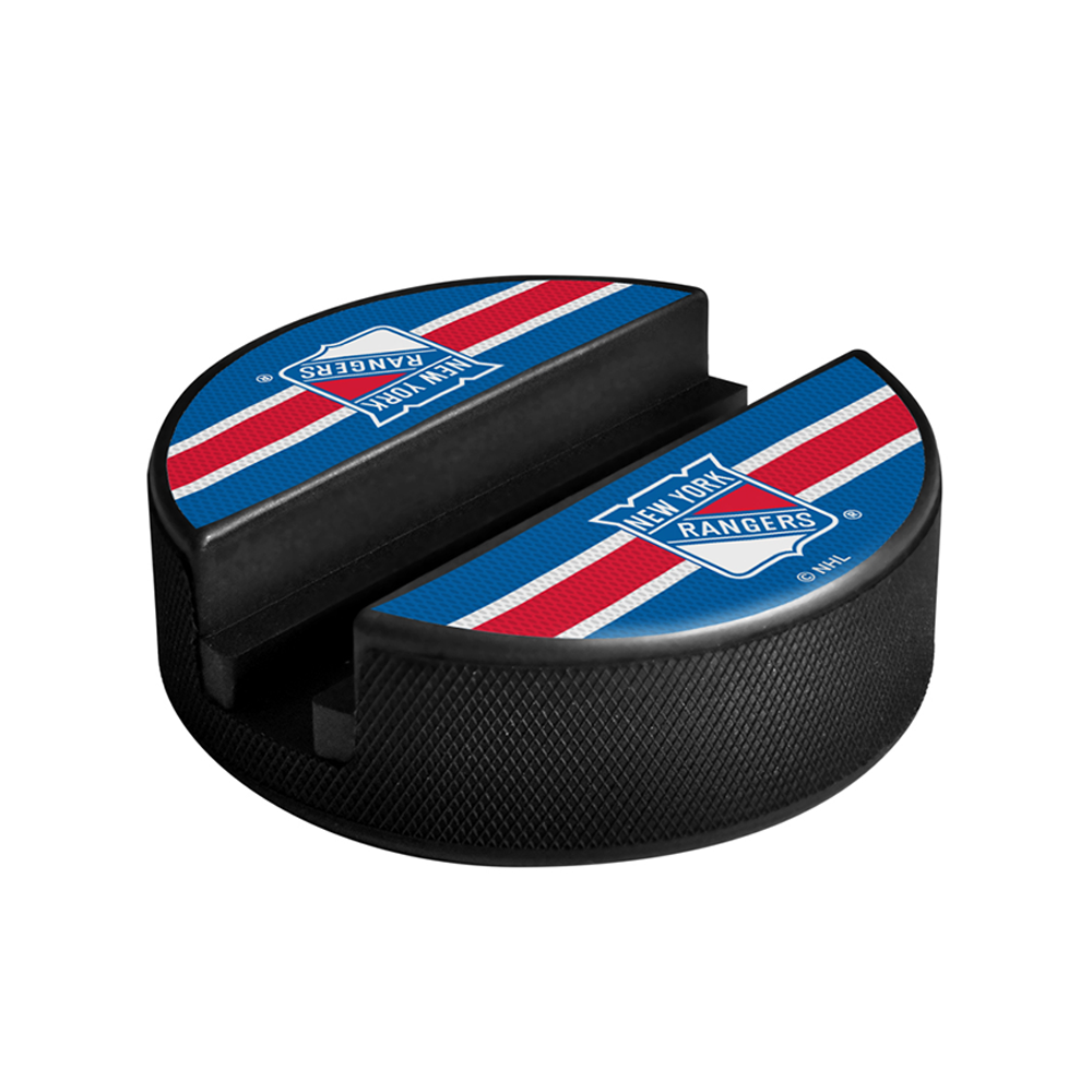 NHL New York Rangers Hockey Puck Media Device Holder