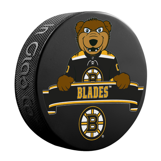 NHL Boston Bruins Mascot Souvenir Hockey Puck Old Logo
