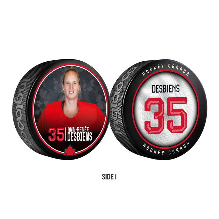 Hockey Canada Ann-Renee Desbiens 2-Puck Collection Set