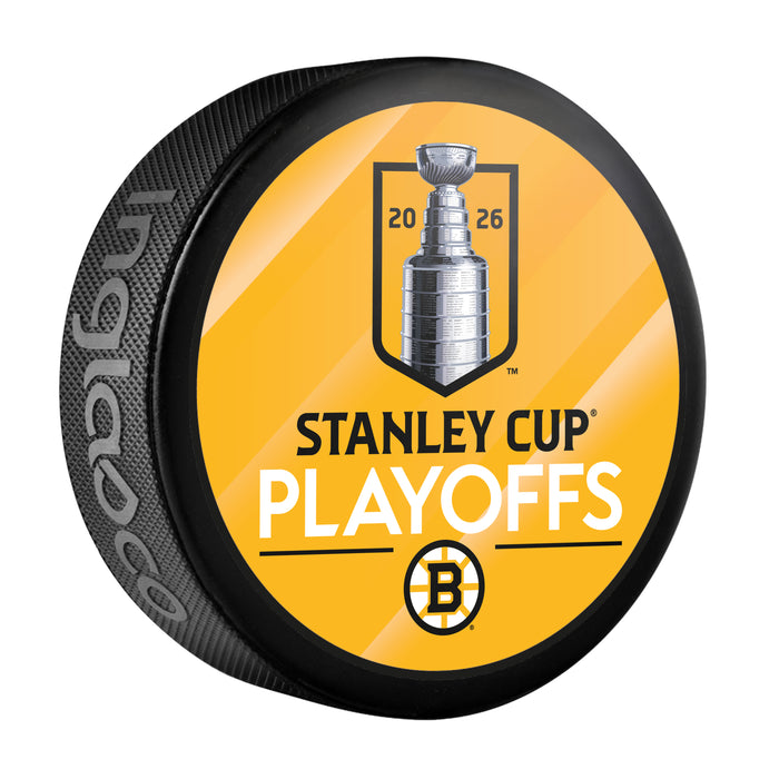 NHL Playoffs 2026 Souvenir Puck SCP Lock Up Boston Bruins