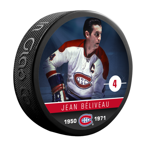 NHLAA Alumni Jean Beliveau Montreal Canadiens Souvenir Collector Hockey Puck