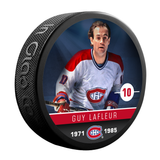 NHLAA Alumni Guy Lafleur Montreal Canadiens Souvenir Collector Hockey Puck