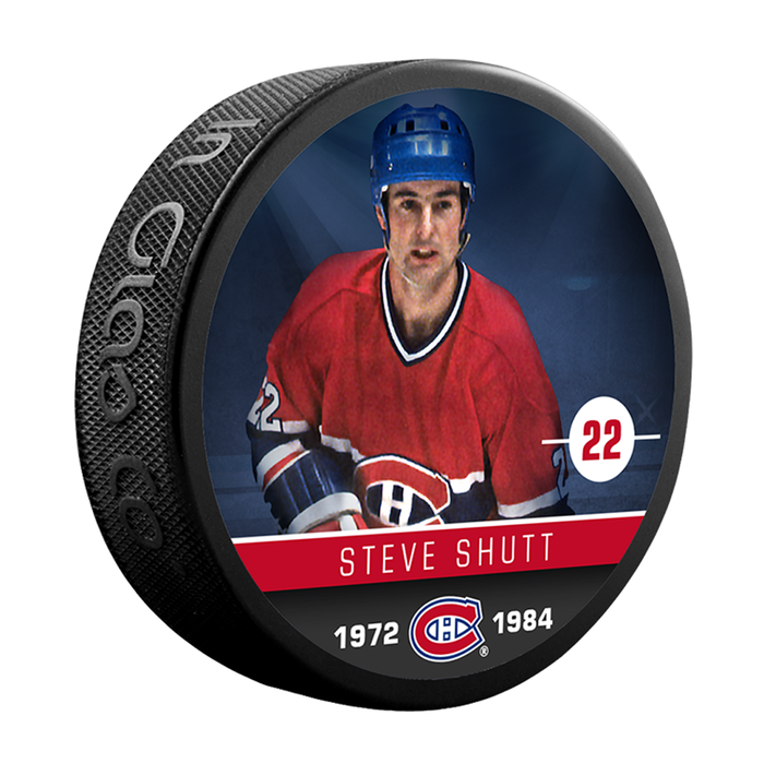 NHLAA Alumni Steve Shutt Montreal Canadiens Souvenir Collector Hockey Puck