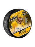 NHL Captain Series Roman Josi Nashville Predators Souvenir Hockey Puck In Cube