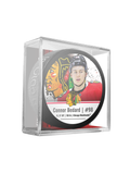 NHLPA Connor Bedard #98 Rondelle de hockey souvenir des Blackhawks de Chicago en cube