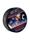 NHL Captain Series Adam Lowry Winnipeg Jets Souvenir Hockey Puck In Cube