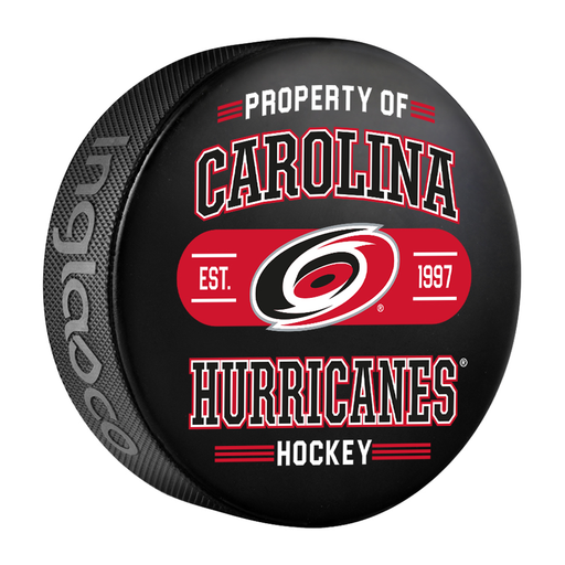 NHL Carolina Hurricanes Property Of Souvenir Collector Hockey Puck
