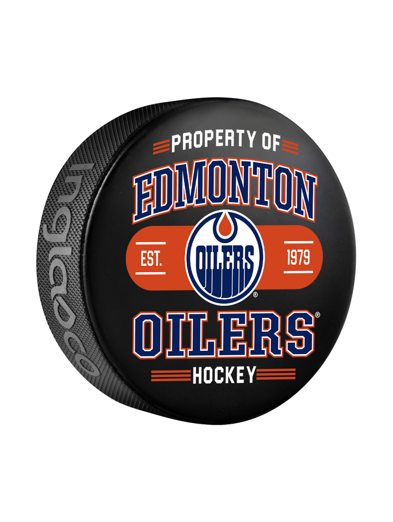 NHL Edmonton Oilers Property Of Souvenir Collector Hockey Puck