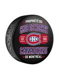 NHL Montreal Canadiens Property Of Souvenir Collector Hockey Puck