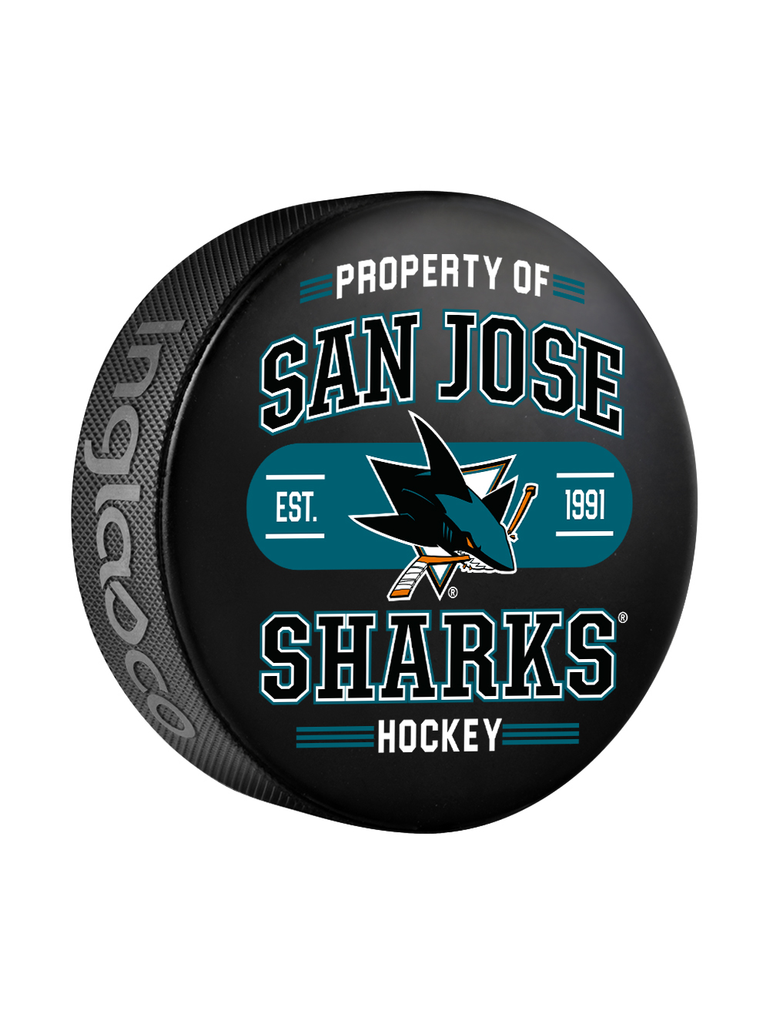 NHL San Jose Sharks Property Of Souvenir Collector Hockey Puck