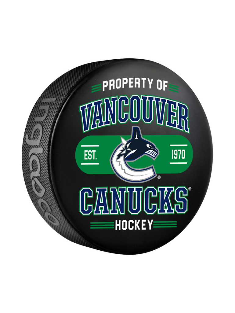 NHL Vancouver Canucks Property Of Souvenir Collector Hockey Puck