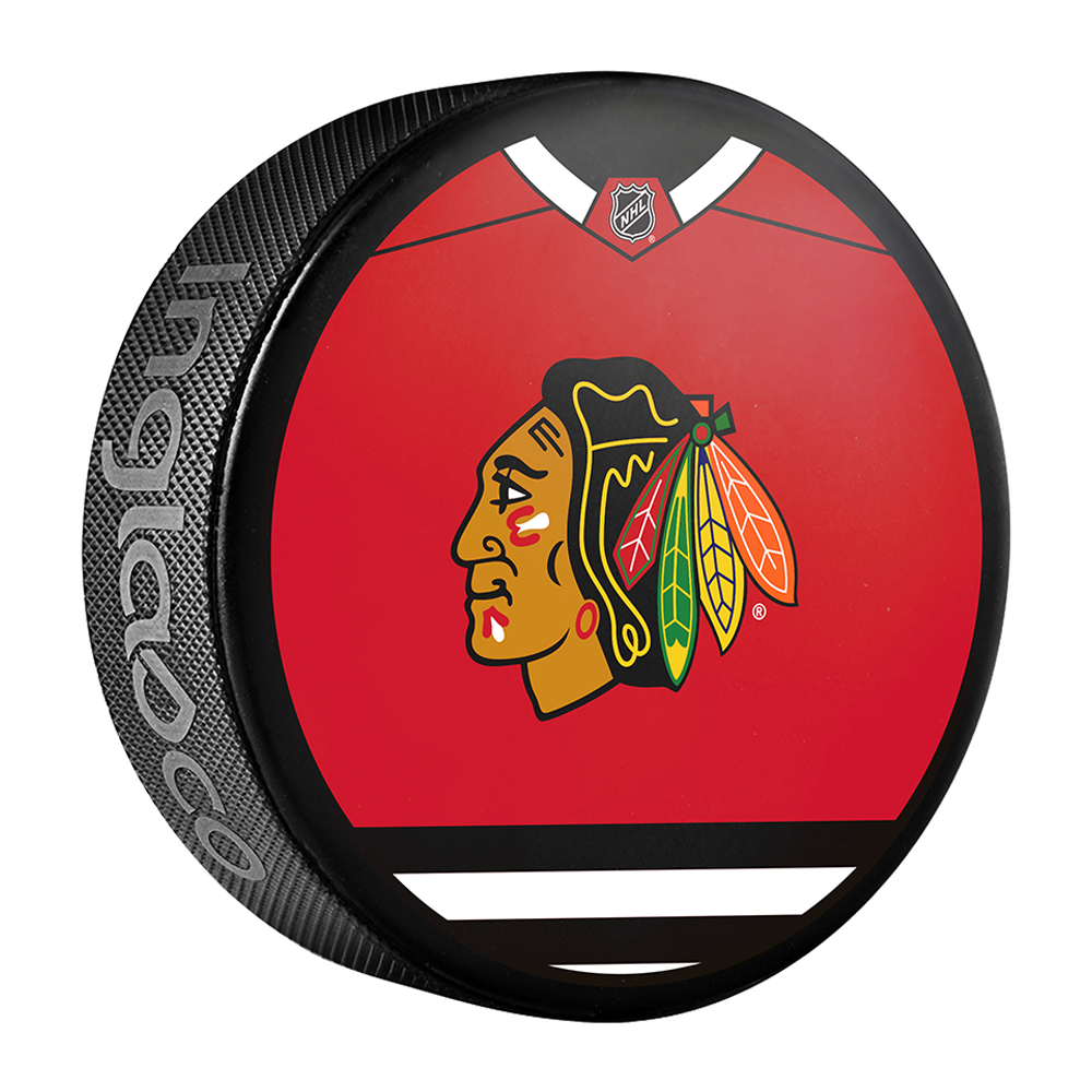 NHL Chicago Blackhawks Jersey Design Souvenir Collector Hockey Puck