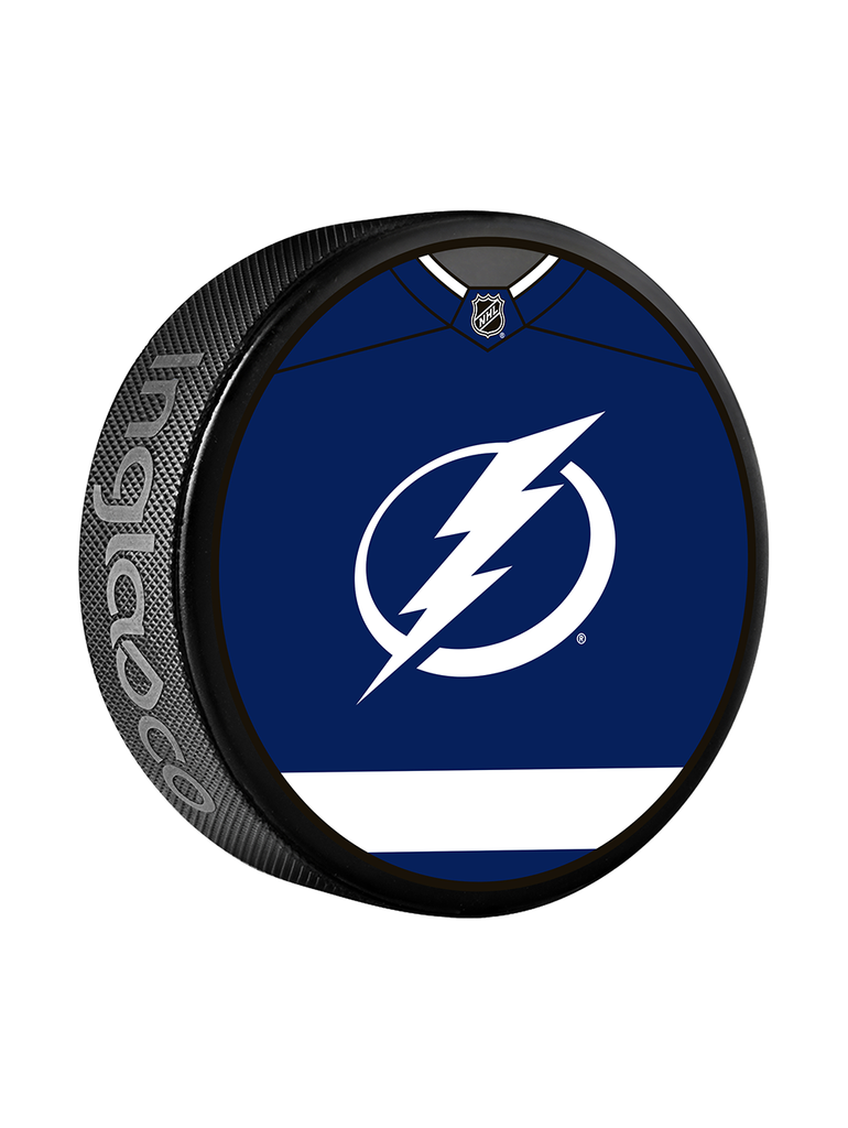 NHL Tampa Bay Lightning Jersey Design Souvenir Collector Hockey Puck