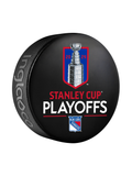Rondelle souvenir Séries Éliminatoires de la Coupe Stanley 2024 Rangers de New York
