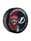 NHL 2024 Round 1 Playoffs Match-Up Florida Panthers vs Tampa Bay Lightning Souvenir Collector Puck