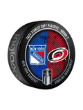 NHL 2024 Round 2 Playoffs Match-Up New York Rangers vs Carolina Hurricanes Collector Puck