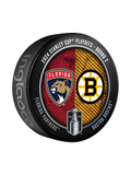 NHL 2024 Round 2 Playoffs Match-Up Florida Panthers vs Boston Bruins Collector Puck